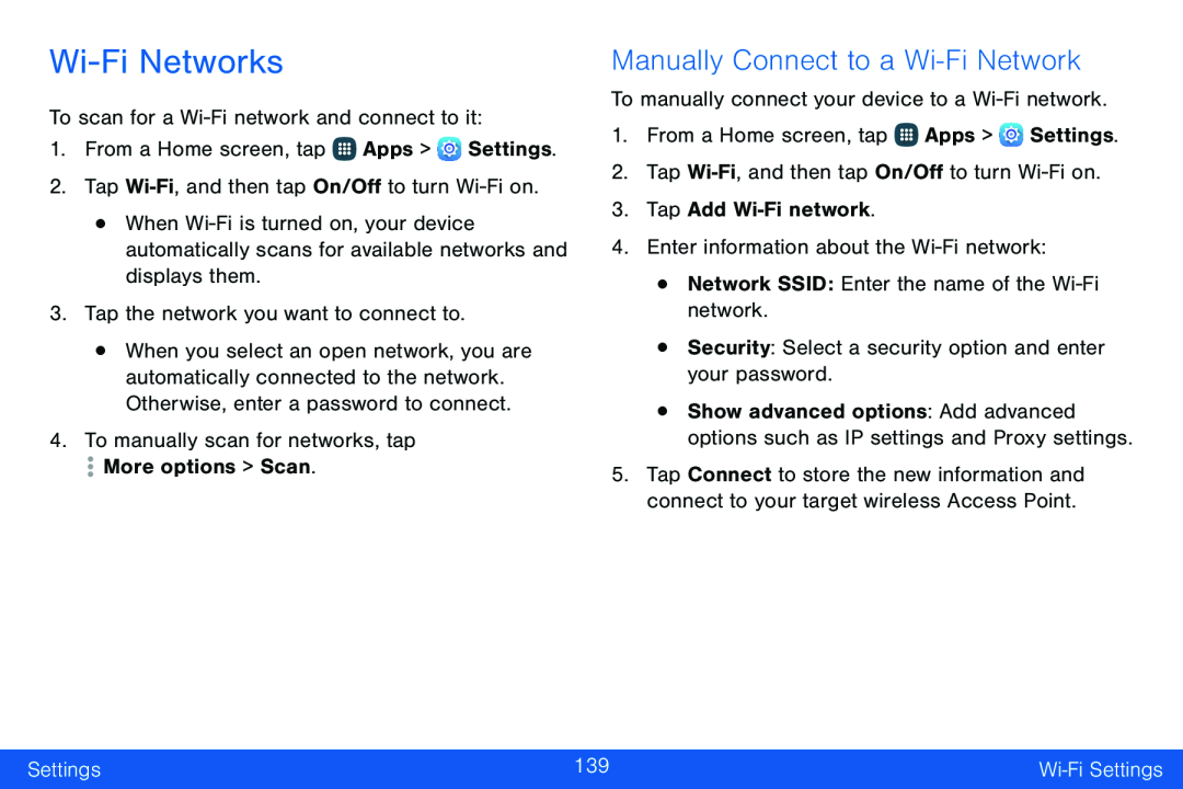 Wi-FiNetworks Galaxy Note Edge Verizon