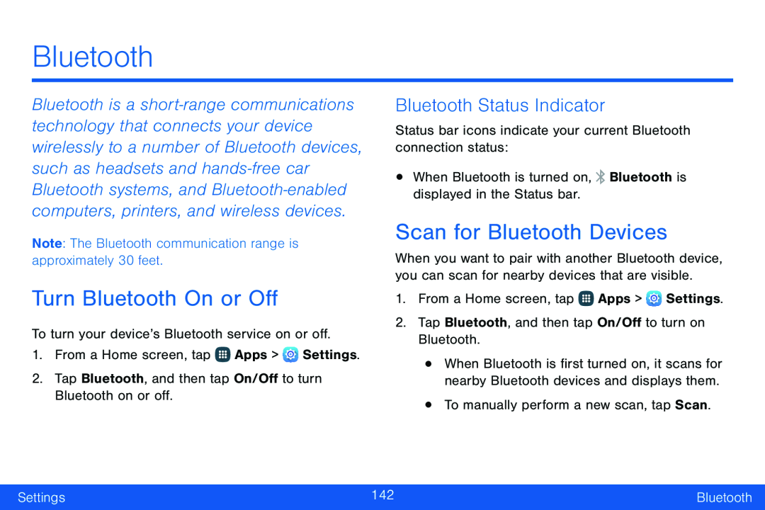 Bluetooth Status Indicator Galaxy Note Edge Verizon