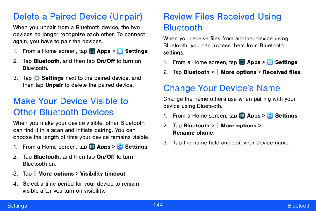 Make Your Device Visible to Other Bluetooth Devices Galaxy Note Edge Verizon