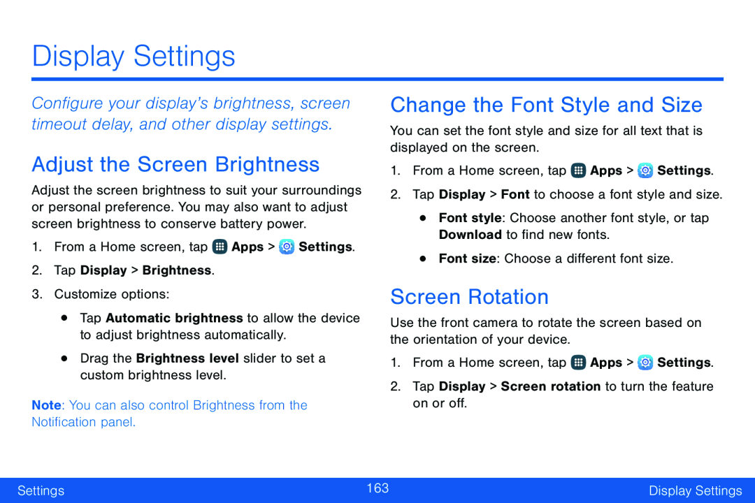 Change the Font Style and Size Galaxy Note Edge Verizon