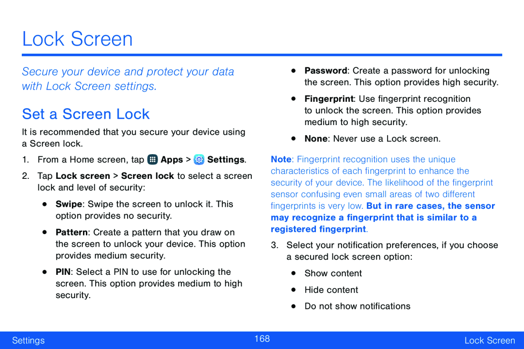 Set a Screen Lock Galaxy Note Edge Verizon