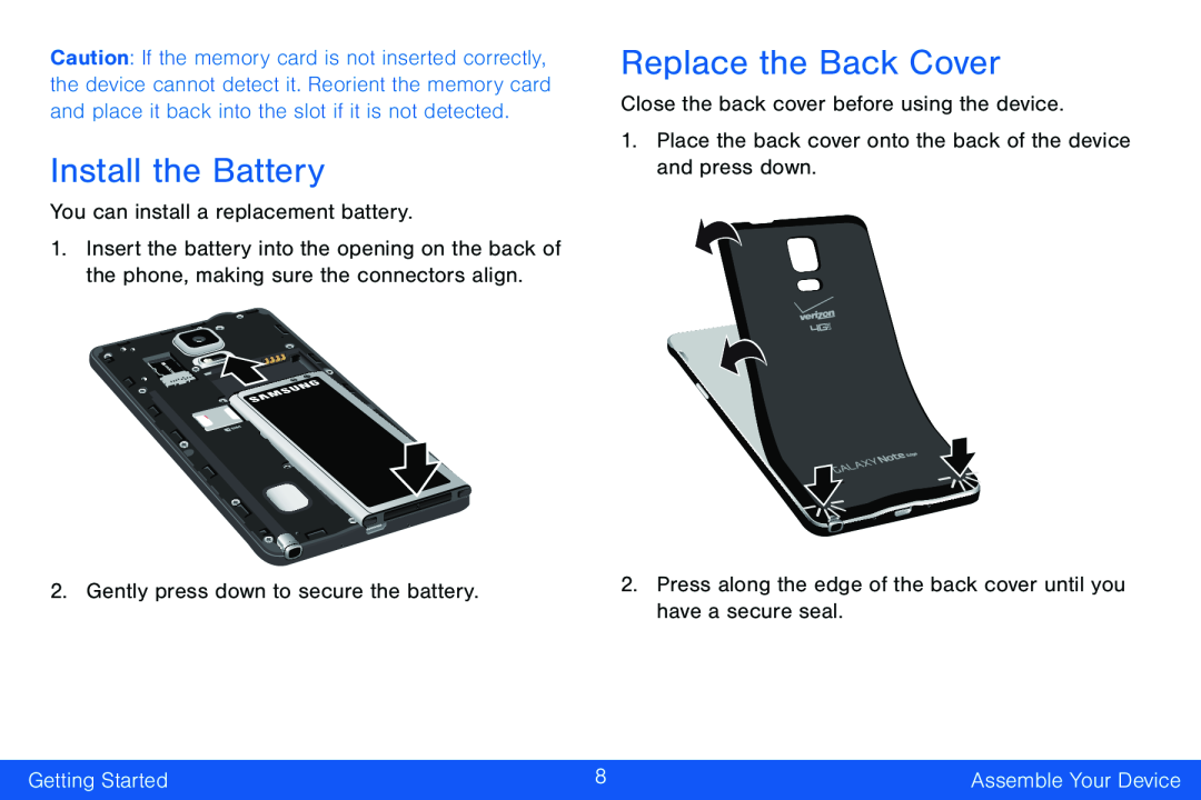 Replace the Back Cover Galaxy Note Edge Verizon