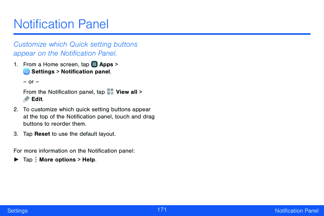 Customize which Quick setting buttons appear on the Notification Panel Galaxy Note Edge Verizon