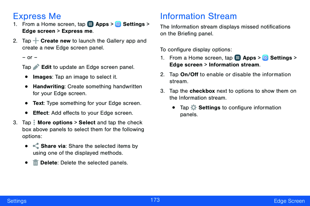 Information Stream Galaxy Note Edge Verizon