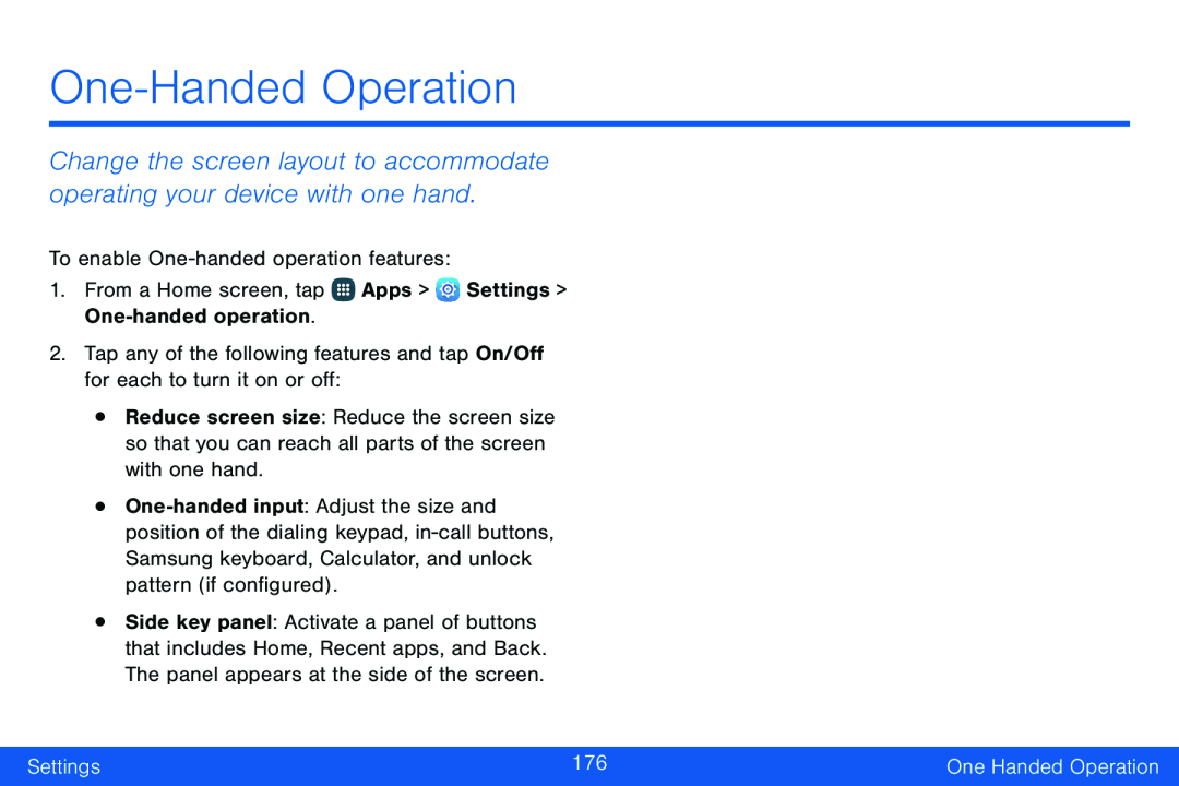 Change the screen layout to accommodate operating your device with one hand Galaxy Note Edge Verizon