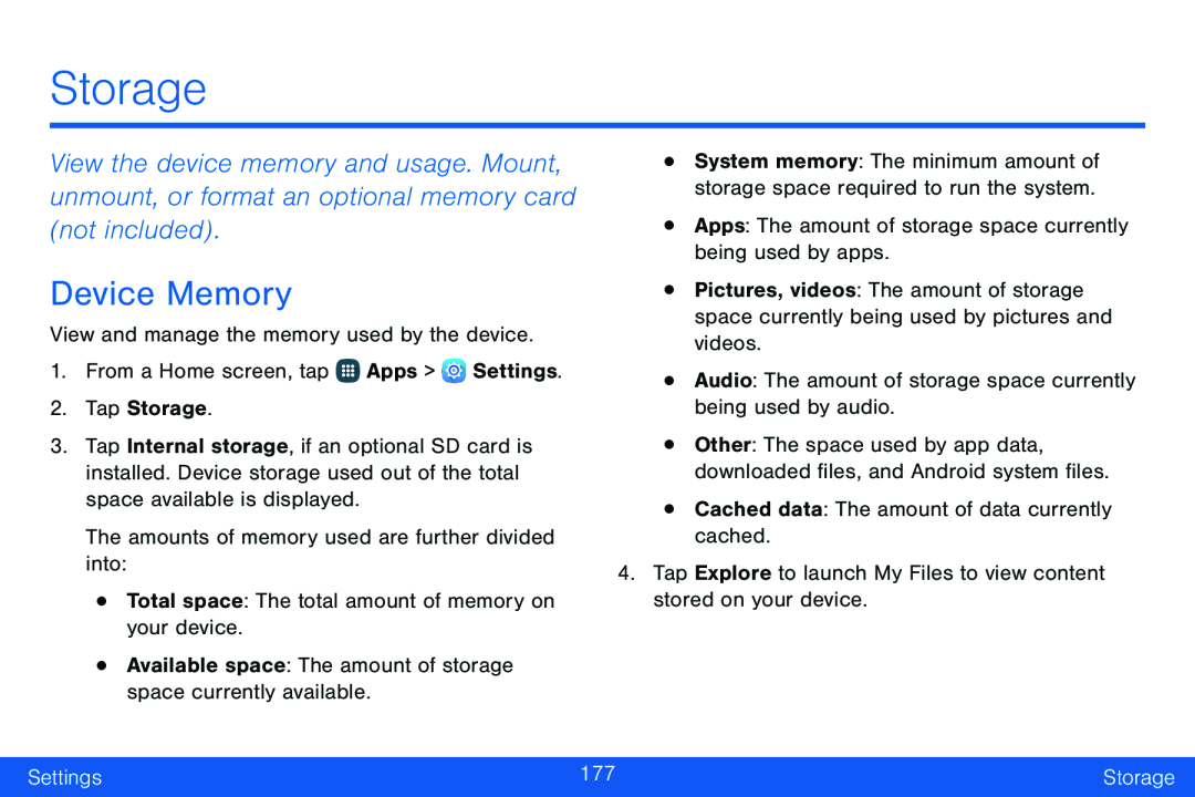 Device Memory Galaxy Note Edge Verizon