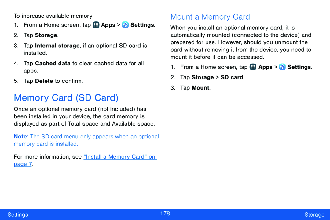 Mount a Memory Card Galaxy Note Edge Verizon