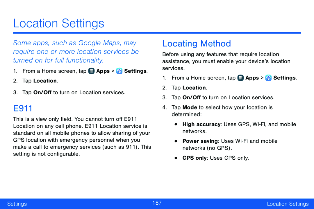 Locating Method Galaxy Note Edge Verizon