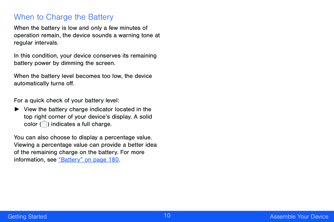 When to Charge the Battery Galaxy Note Edge Verizon