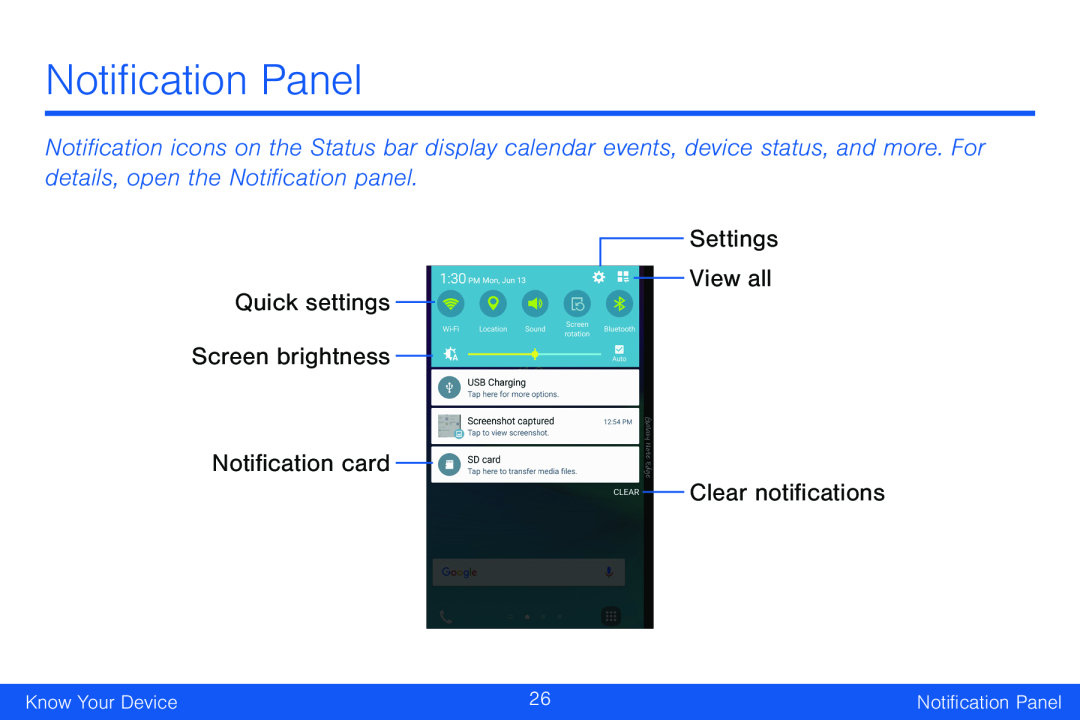 Quick settings Galaxy Note Edge Verizon