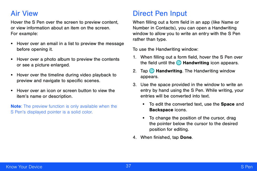 Direct Pen Input Galaxy Note Edge Verizon