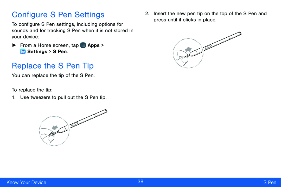 Replace the S Pen Tip Galaxy Note Edge Verizon