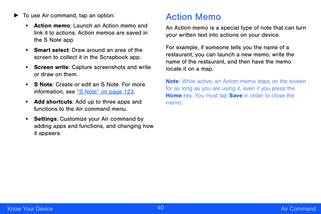 Action Memo Galaxy Note Edge Verizon