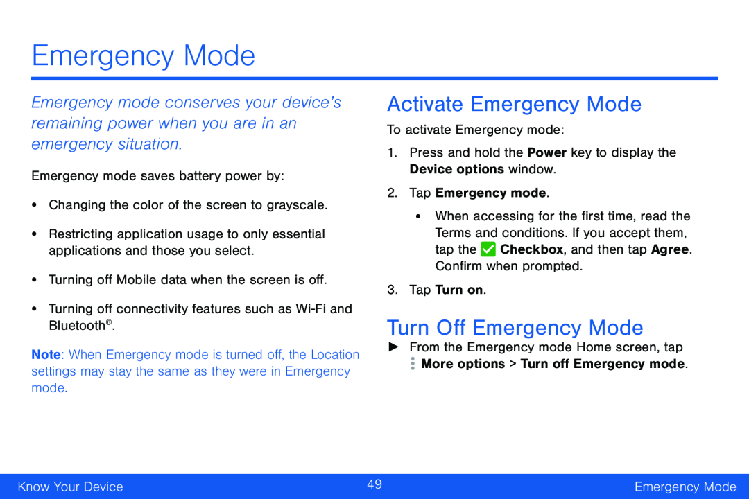 Emergency Mode Galaxy Note Edge Verizon