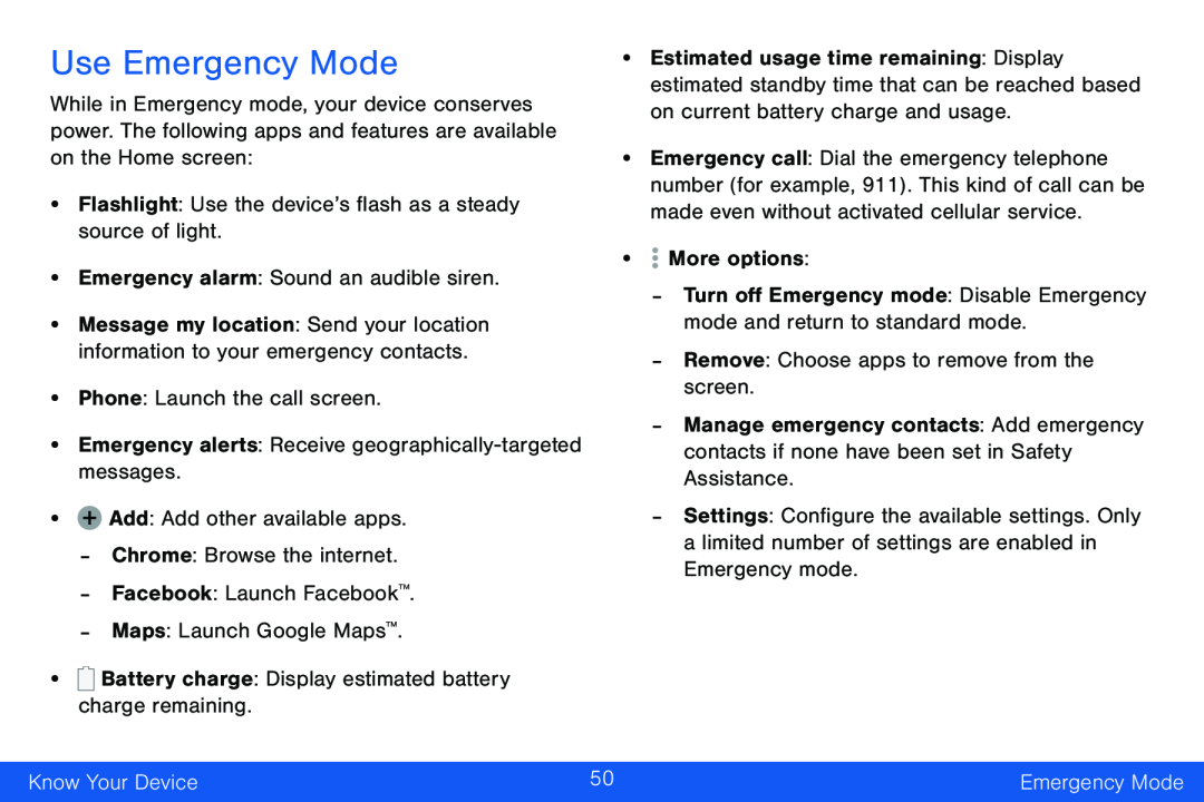 Use Emergency Mode Galaxy Note Edge Verizon