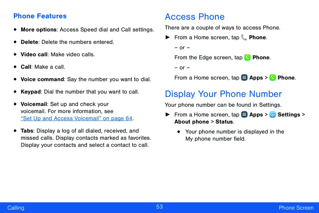 Phone Features Galaxy Note Edge Verizon