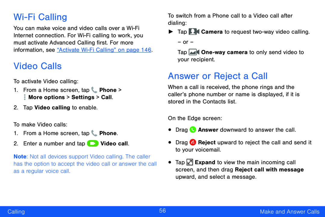 Wi-FiCalling Galaxy Note Edge Verizon