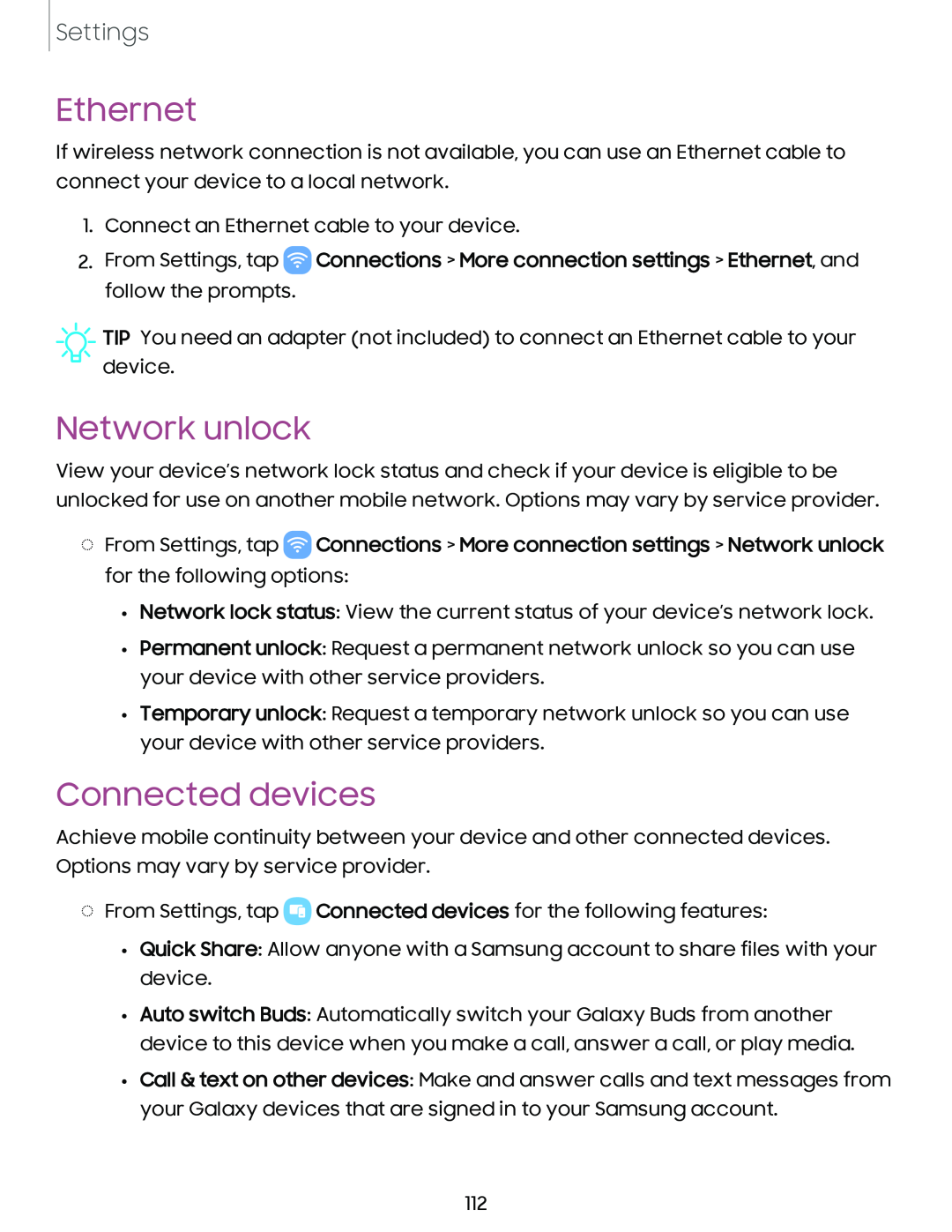 Connected devices Galaxy A54 5G Verizon