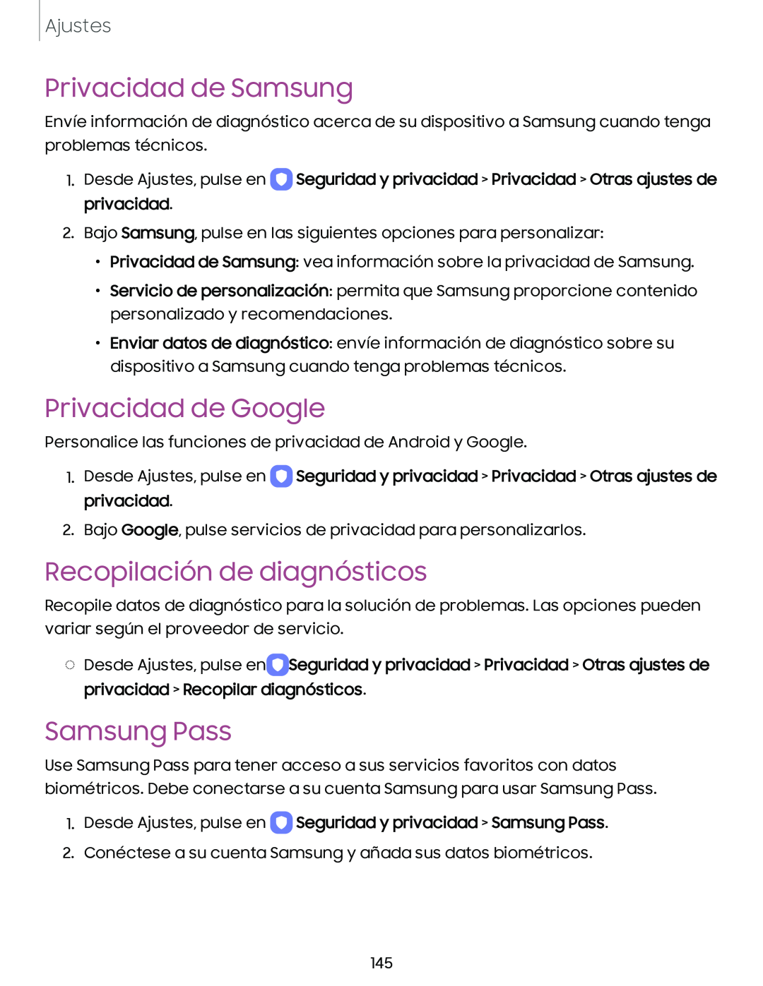 Recopilación de diagnósticos Galaxy A54 5G Verizon