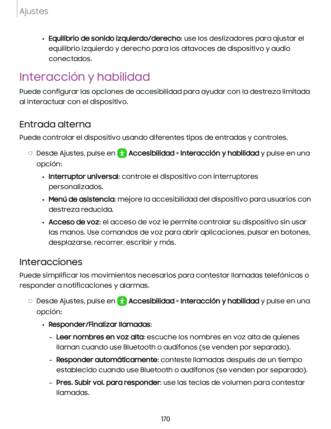 Interacción y habilidad Galaxy A54 5G Verizon