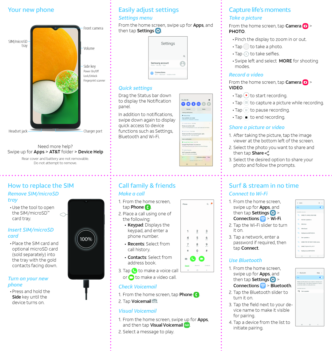 Use Bluetooth Galaxy A13 5G AT&T