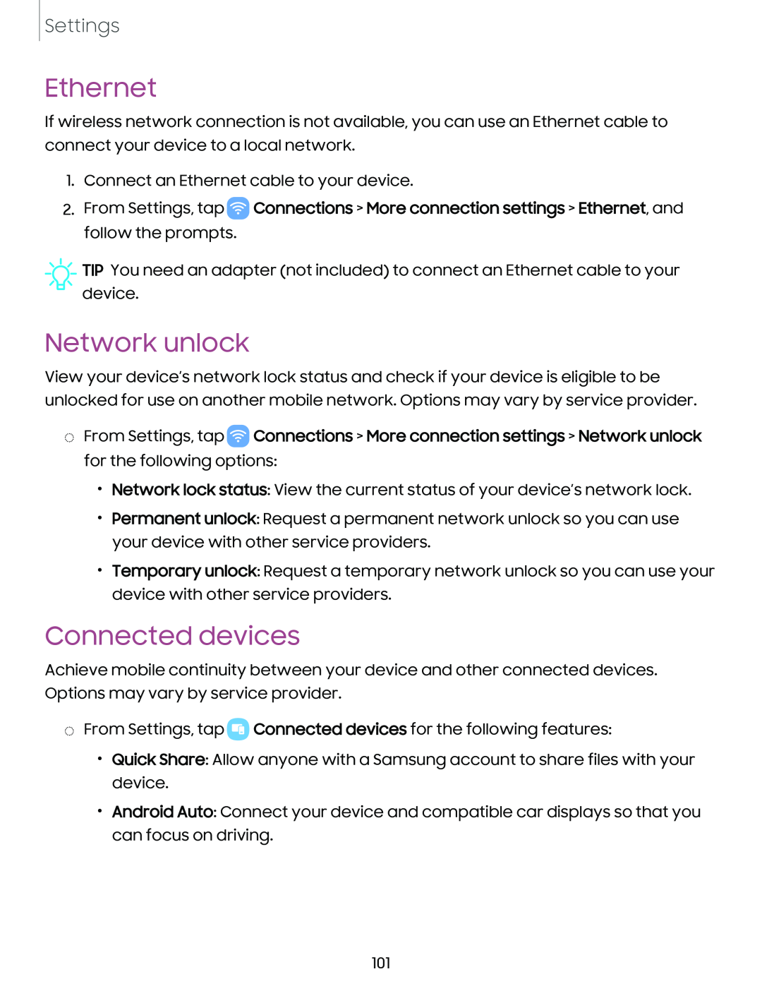 Ethernet Galaxy A03s Tracfone