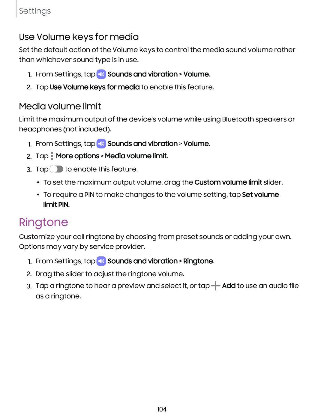 Use Volume keys for media Galaxy A03s Tracfone