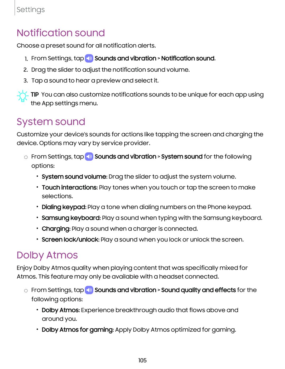 Notification sound Galaxy A03s Tracfone