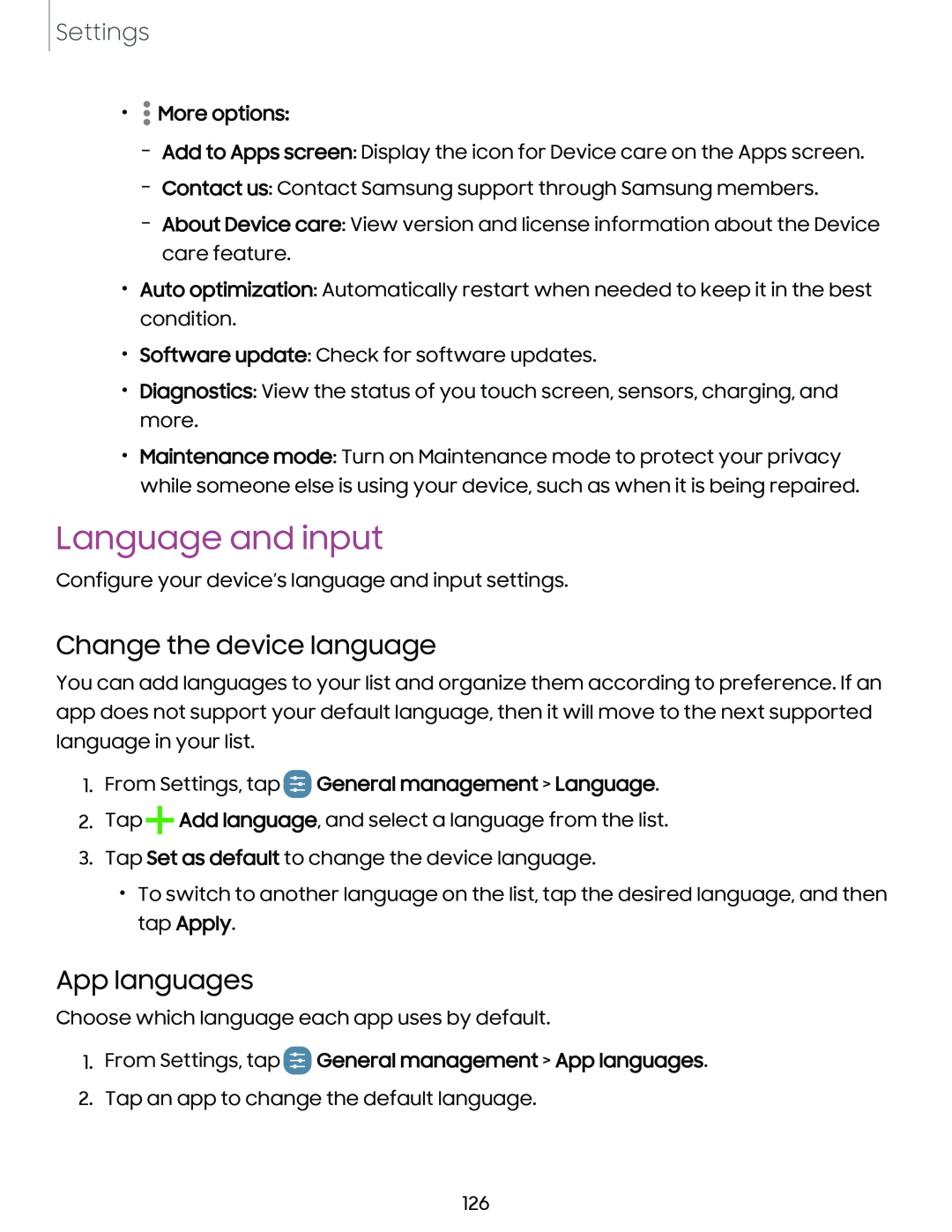 Change the device language Galaxy A03s Tracfone