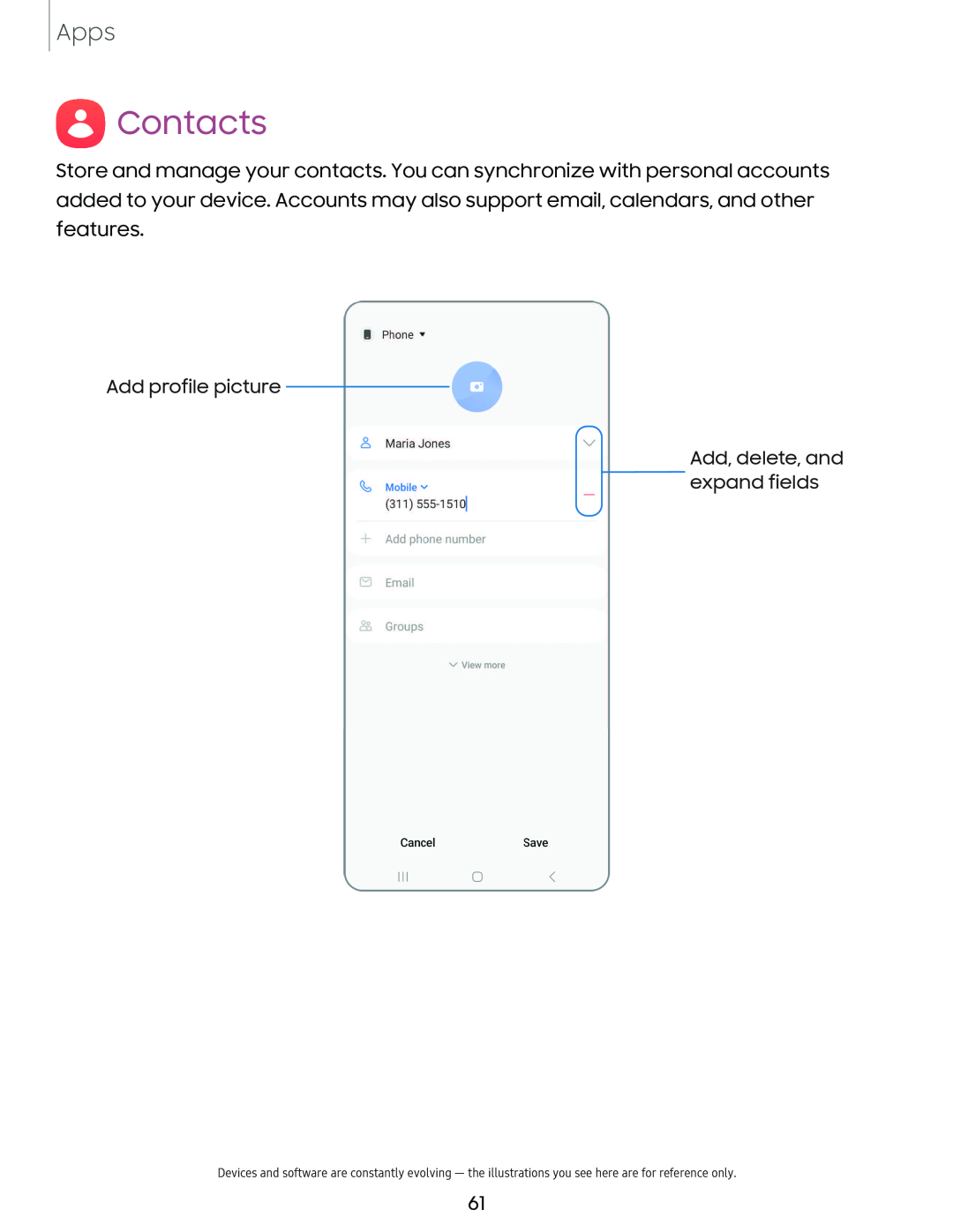 Contacts Galaxy A03s Tracfone