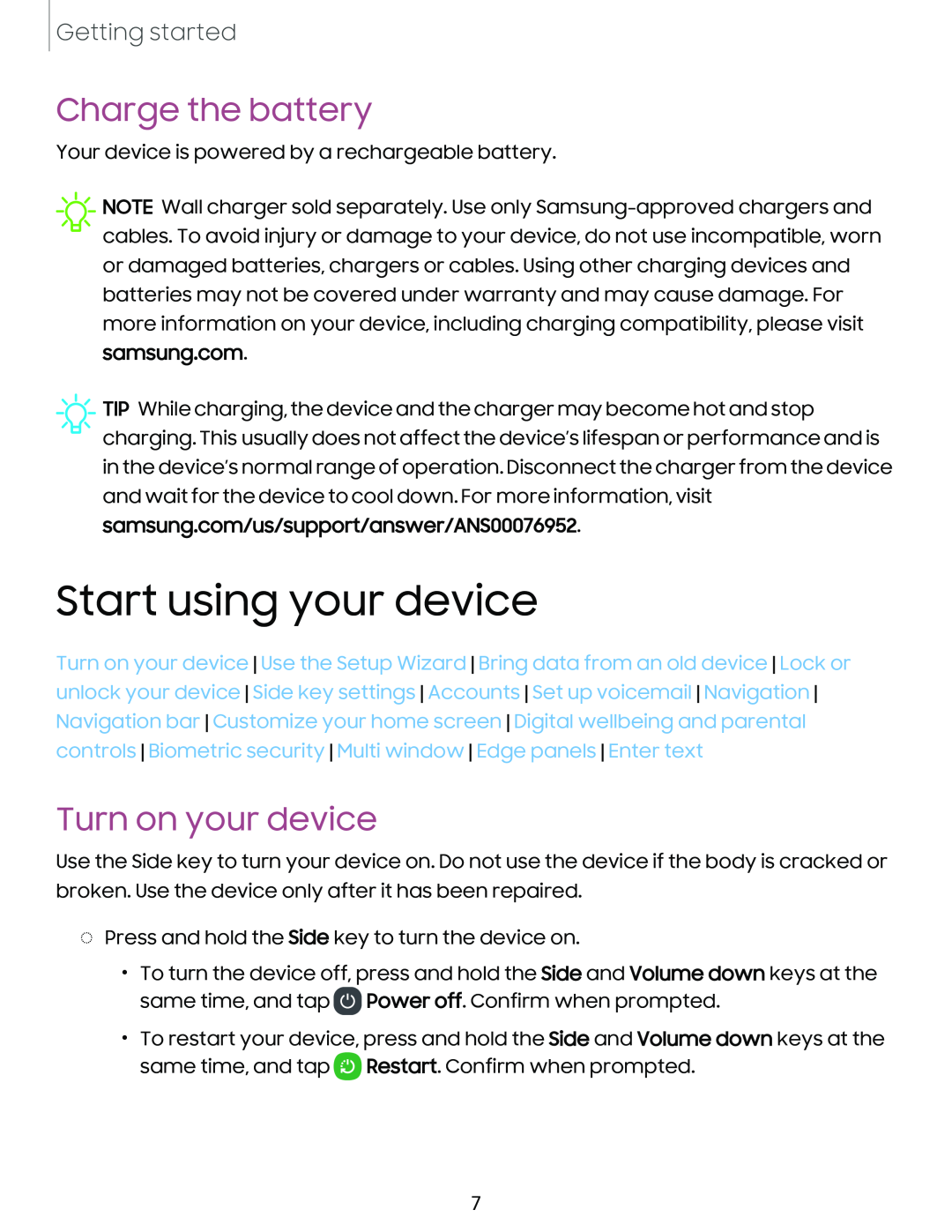 Start using your device Galaxy A03s Tracfone