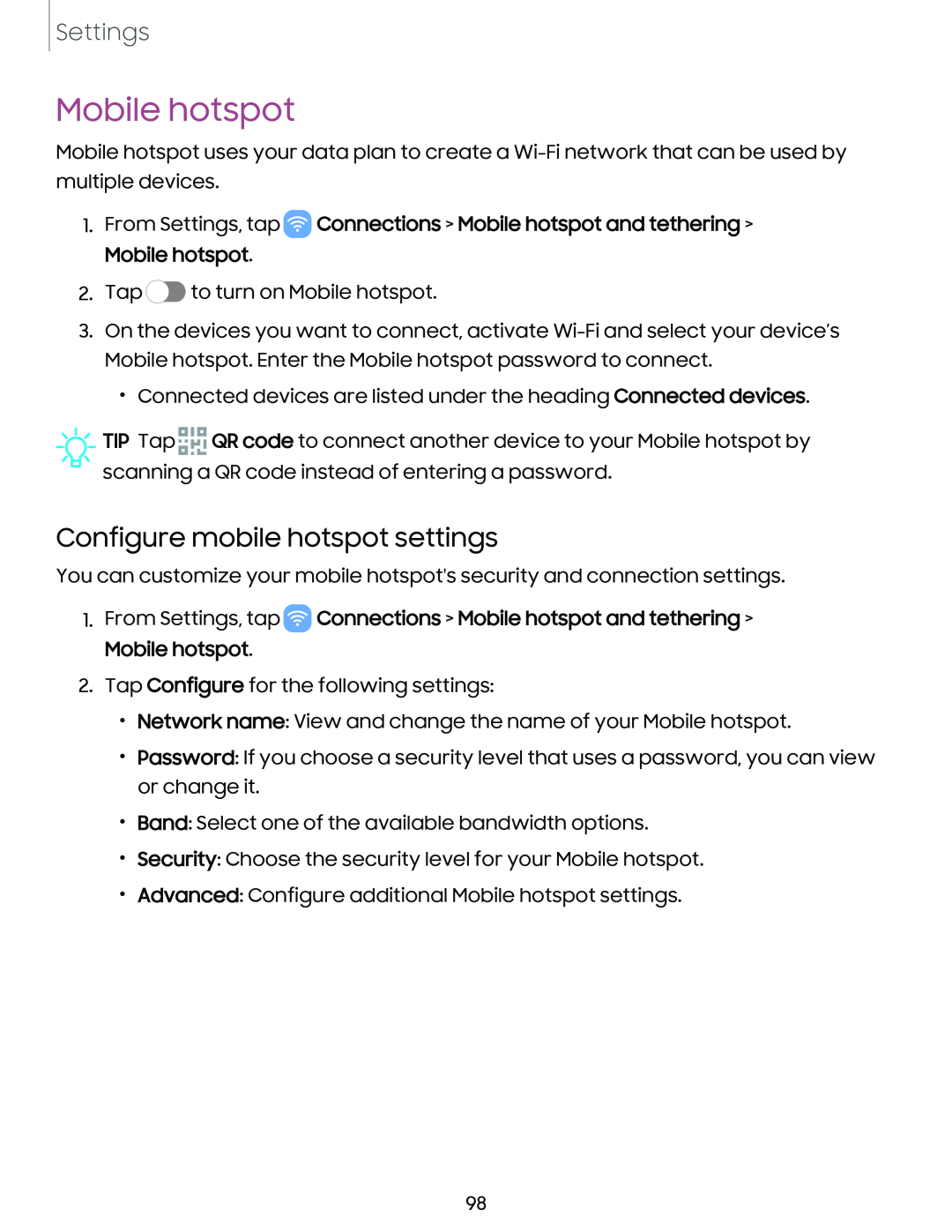 Mobile hotspot Galaxy A03s Tracfone