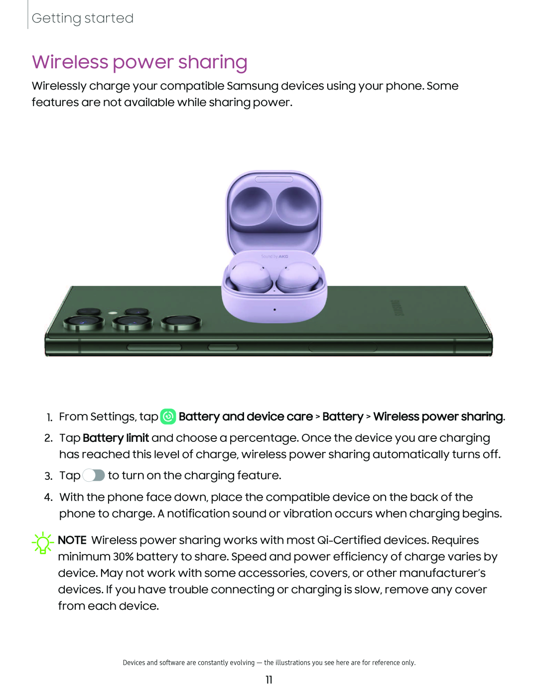 Wireless power sharing Galaxy S23 Ultra Verizon