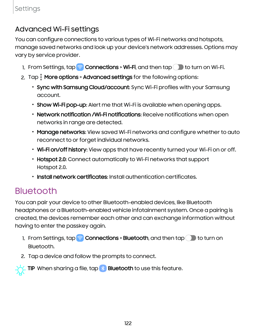 Bluetooth Galaxy S23 Verizon