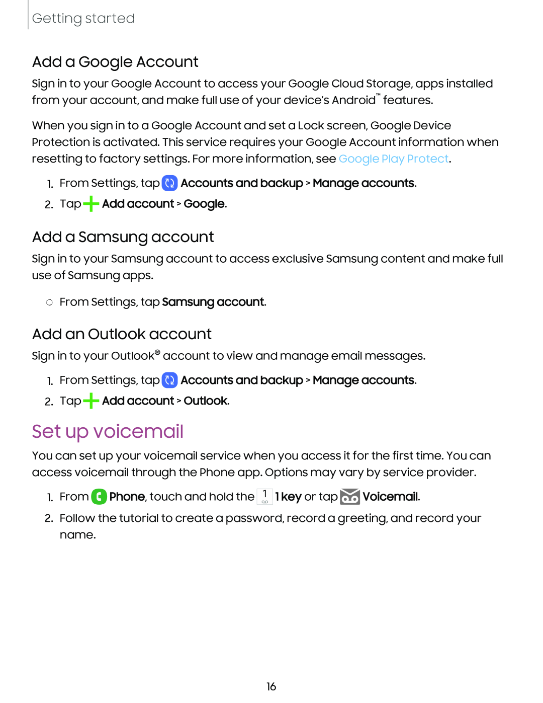 Set up voicemail Galaxy S23 Ultra Verizon