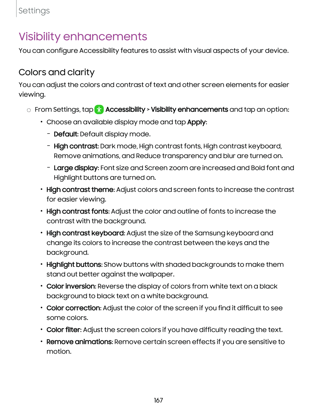 Visibility enhancements Galaxy S23+ Verizon