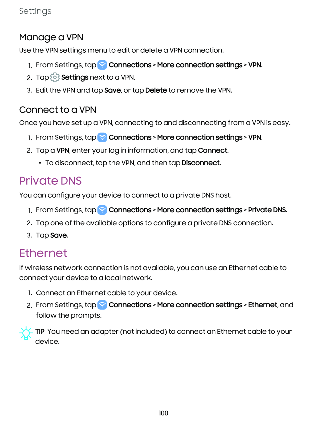 Ethernet Galaxy A6 Verizon