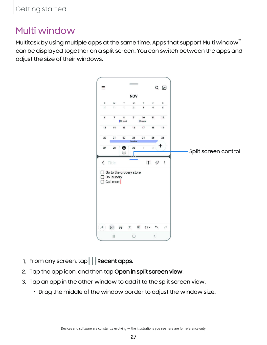 Multi window Galaxy A6 Verizon