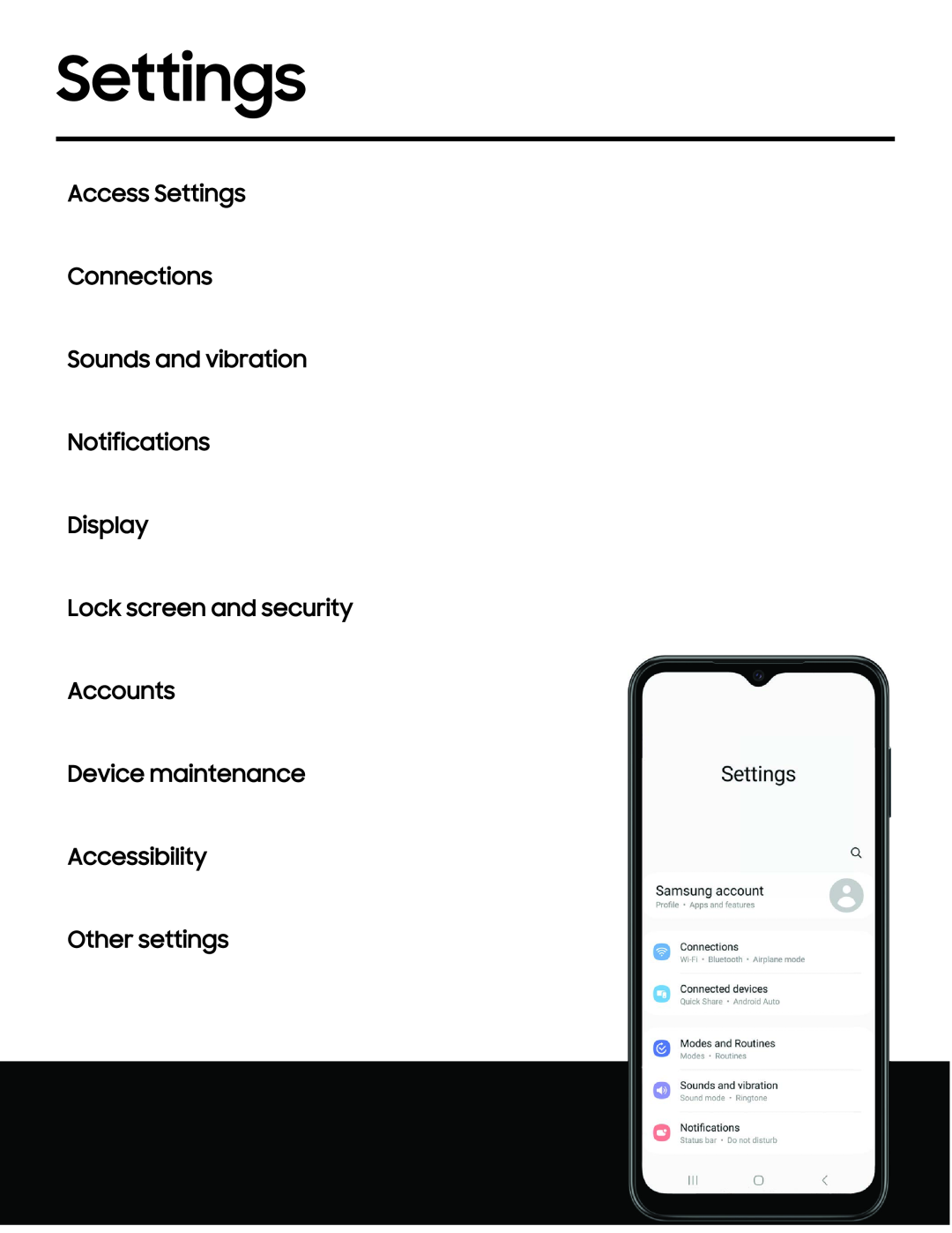 Settings Galaxy A14 5G Verizon