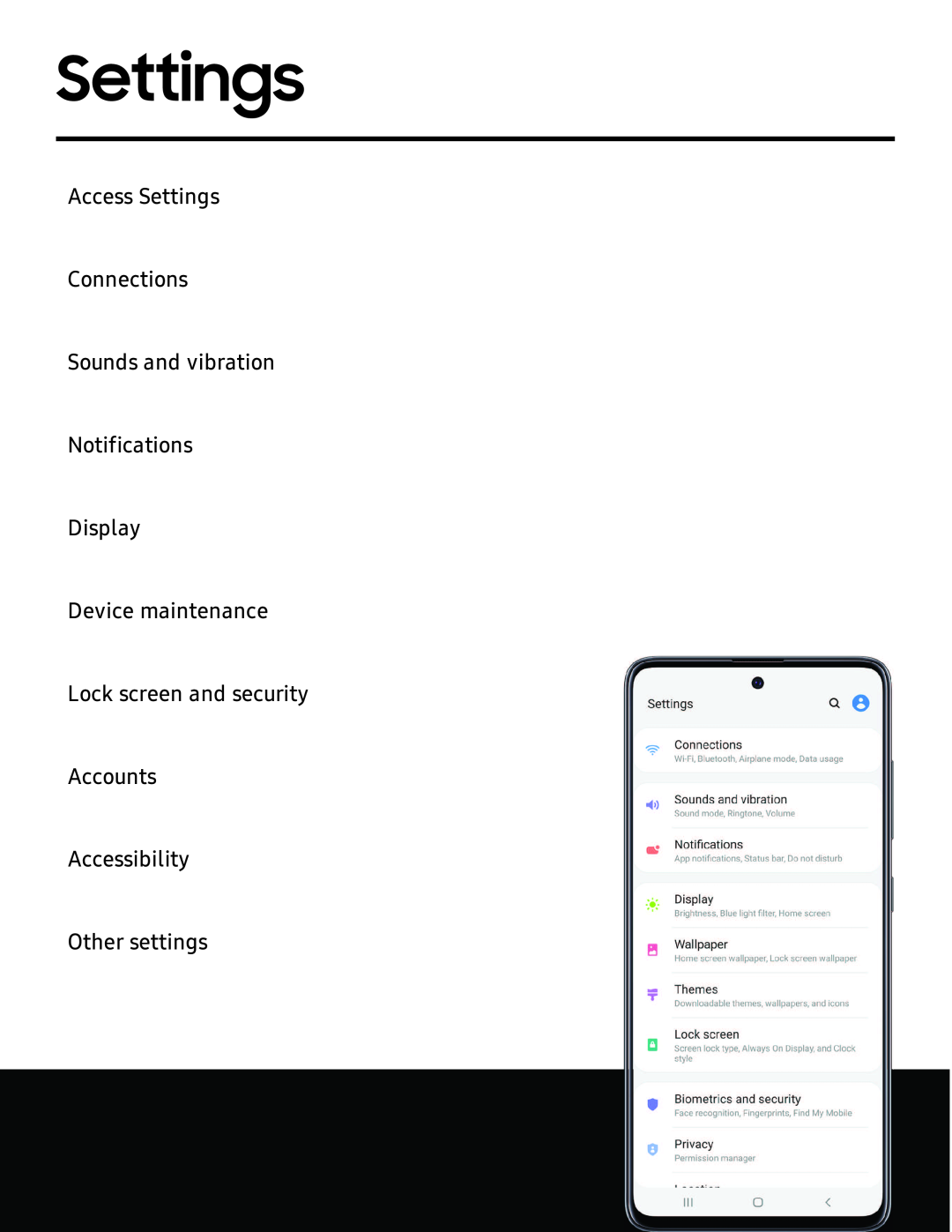 Settings Galaxy A51 TracFone