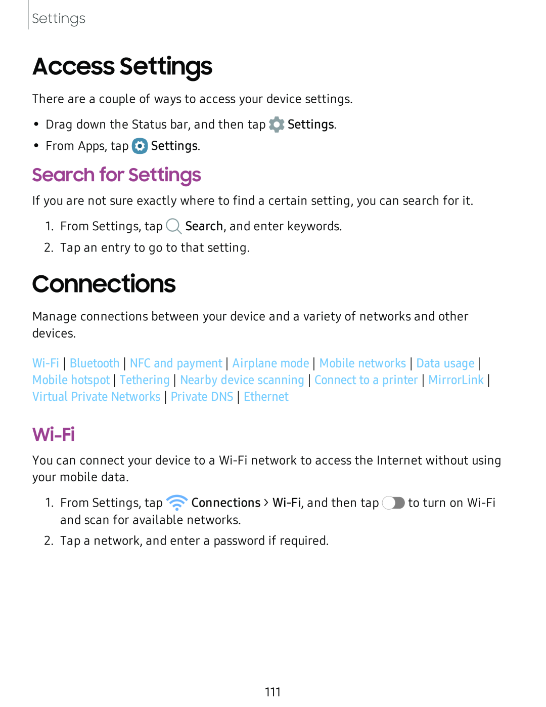 Access Settings Galaxy A51 TracFone