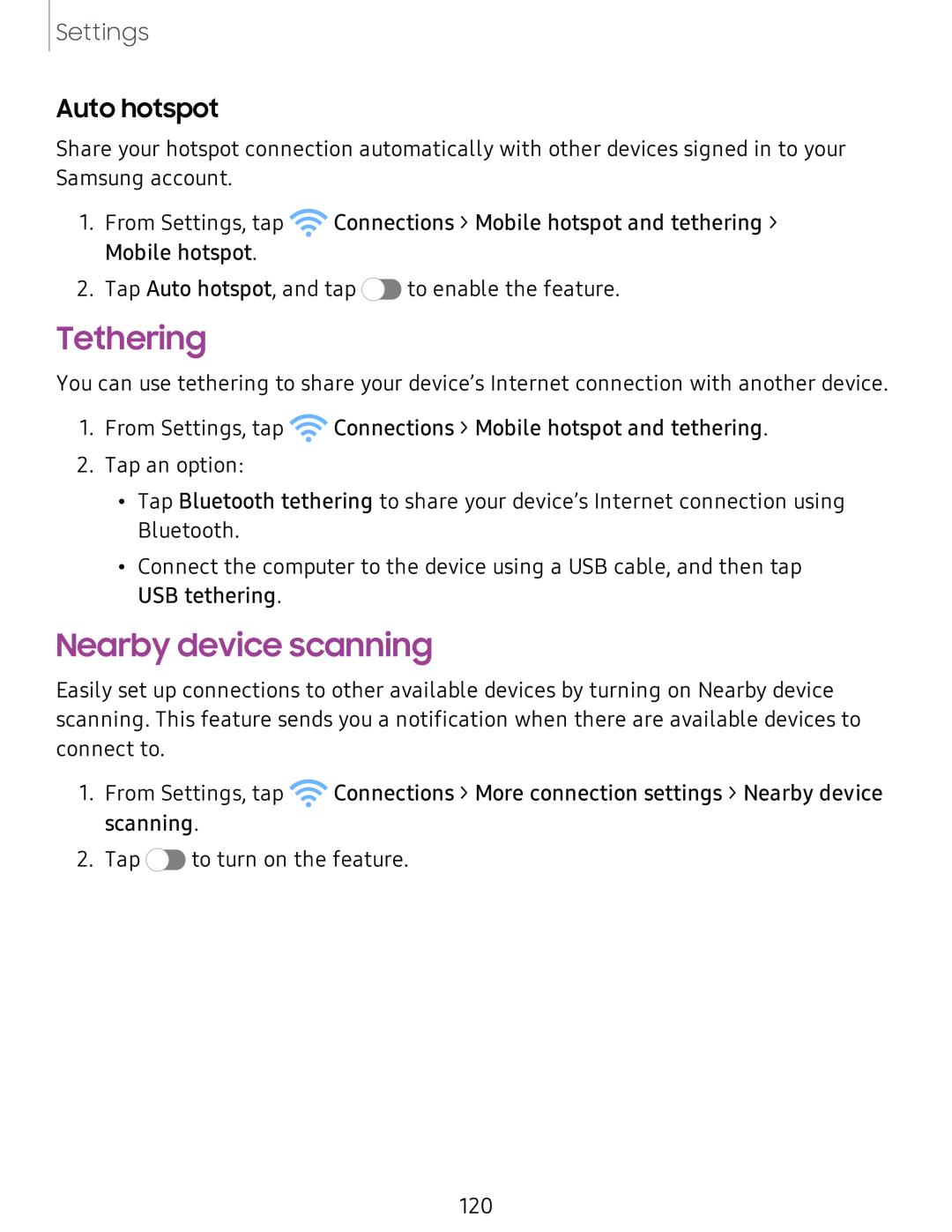 Nearby device scanning Galaxy A51 TracFone