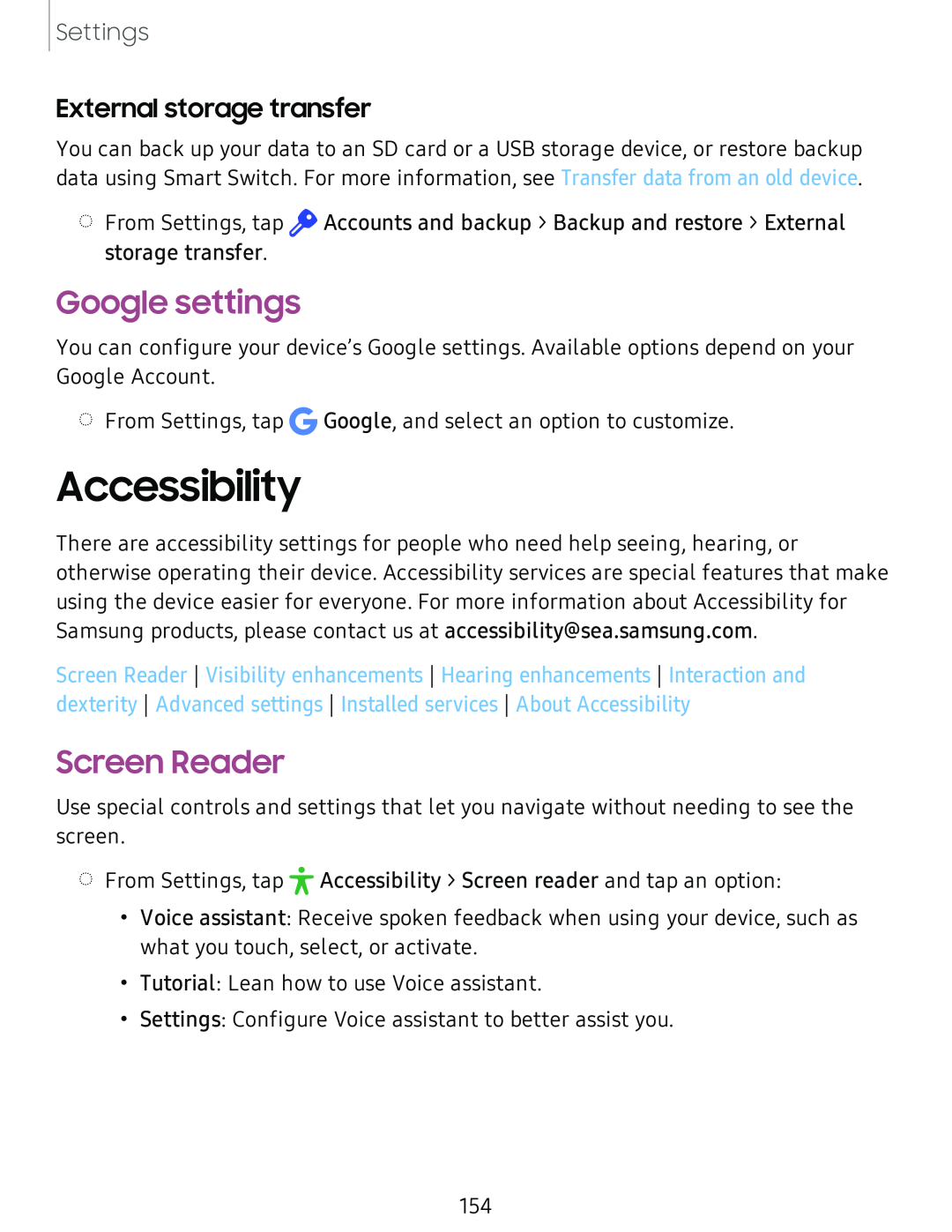 Google settings Galaxy A51 TracFone