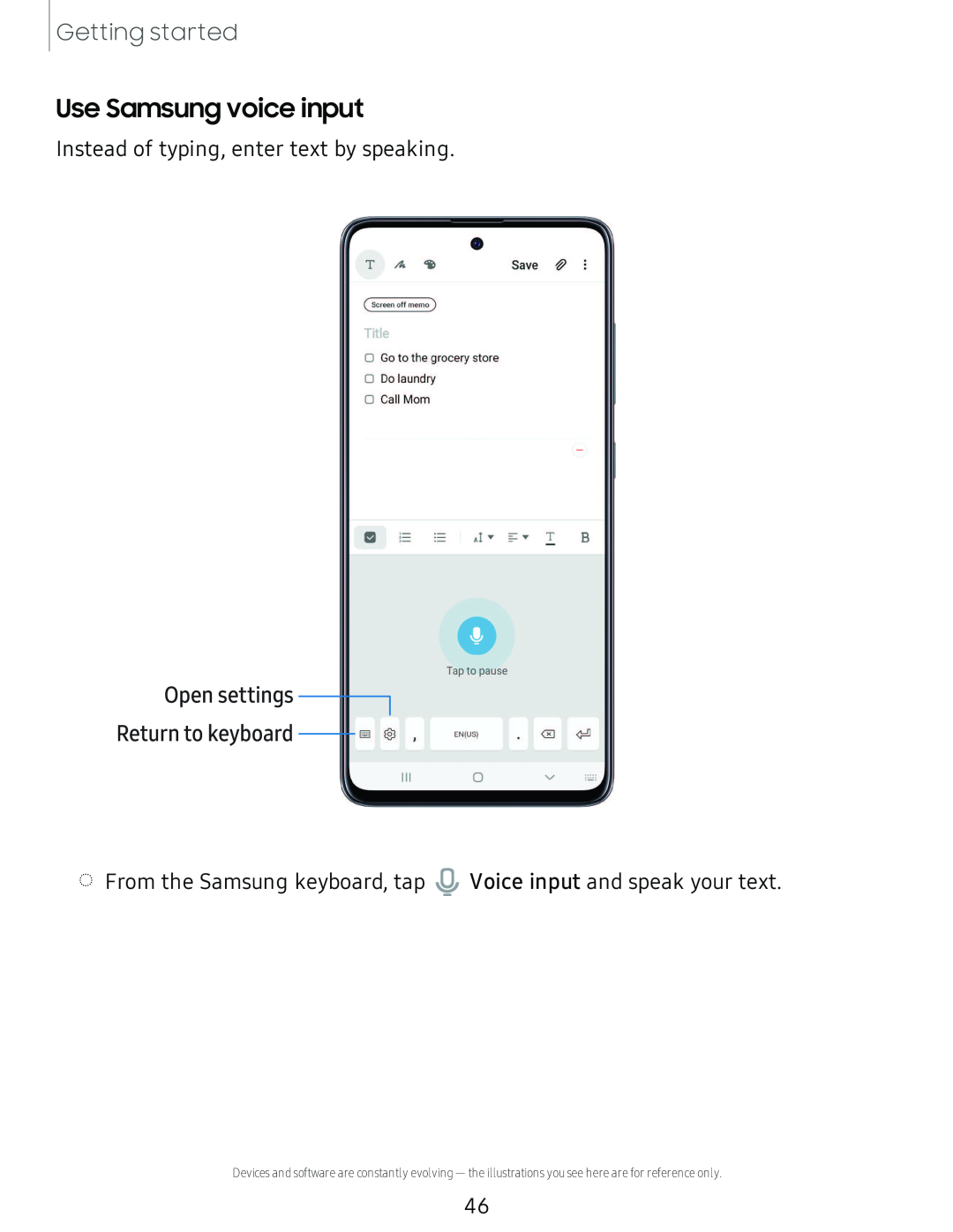 Return to keyboard -----GJ ® Galaxy A51 TracFone