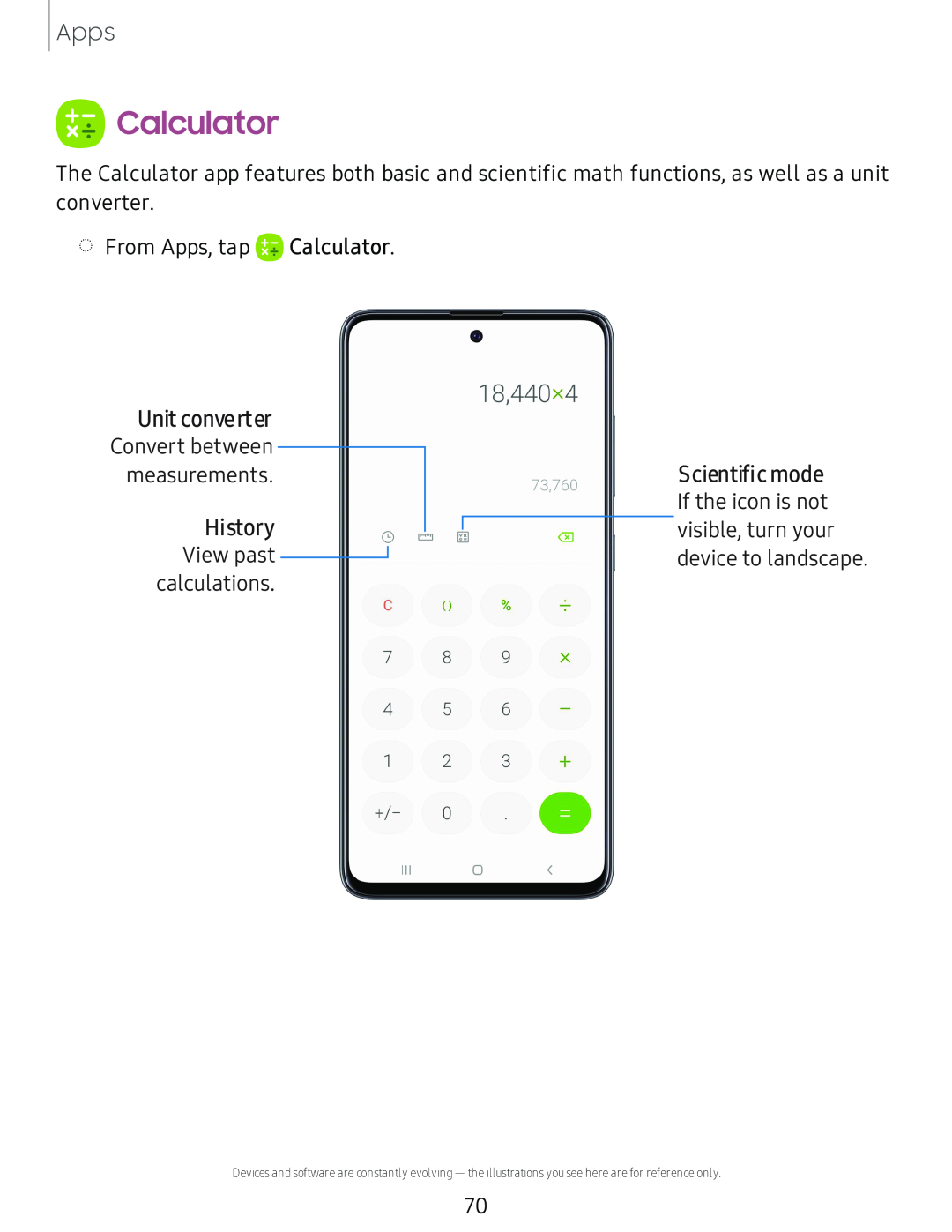 Calculator Galaxy A51 TracFone