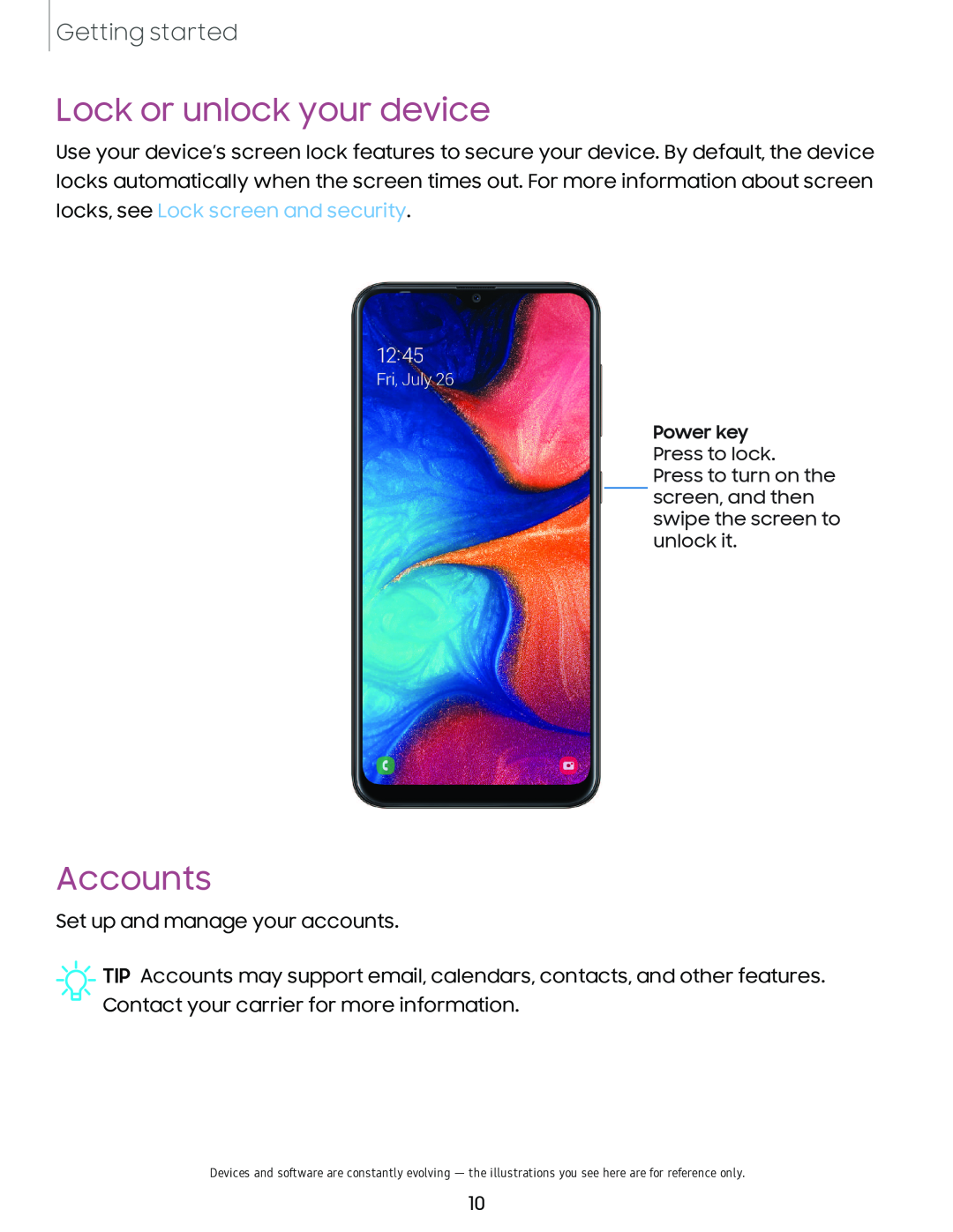 Accounts Galaxy A20 Virgin Mobile