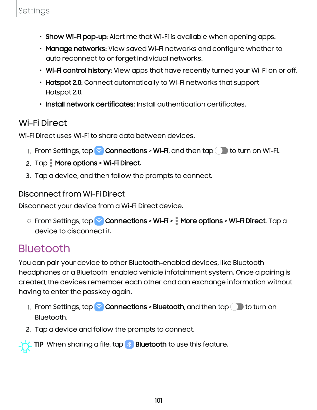 Disconnect from Wi-FiDirect Galaxy A20 Boost Mobile