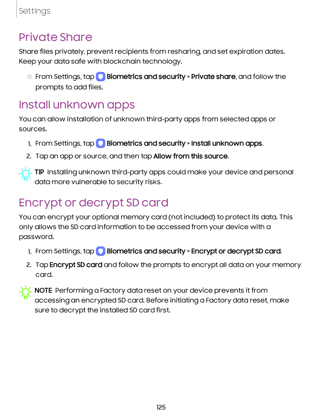 Encrypt or decrypt SD card Galaxy A20 Sprint