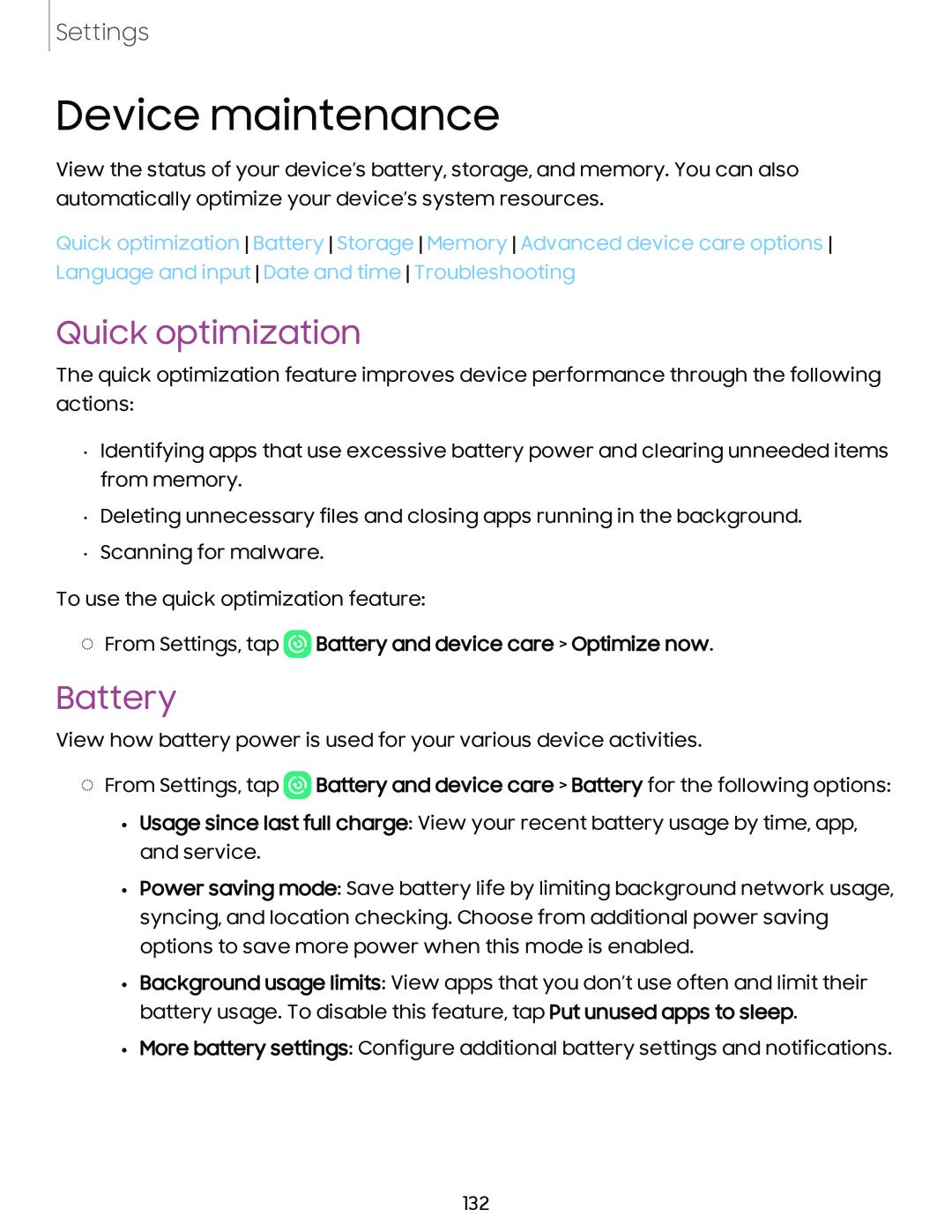 Device maintenance Galaxy A20 Virgin Mobile