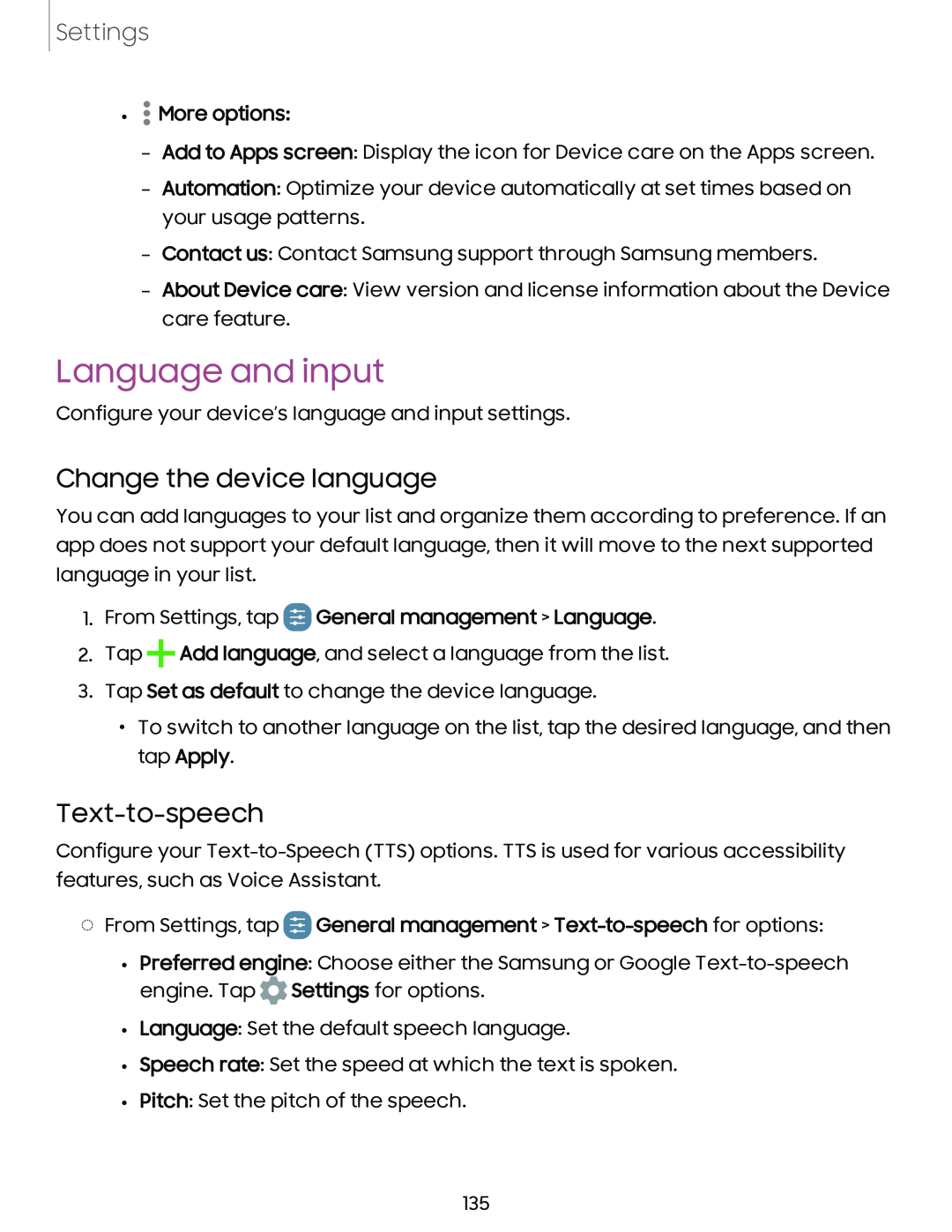 Text-to-speech Galaxy A20 Sprint